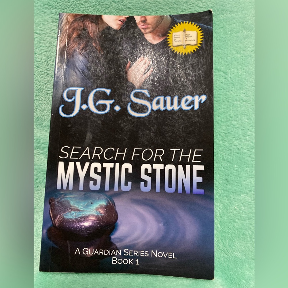 J.G. Sauer "Search for the Mystic Stone" Paperback - Black & Blue Cover